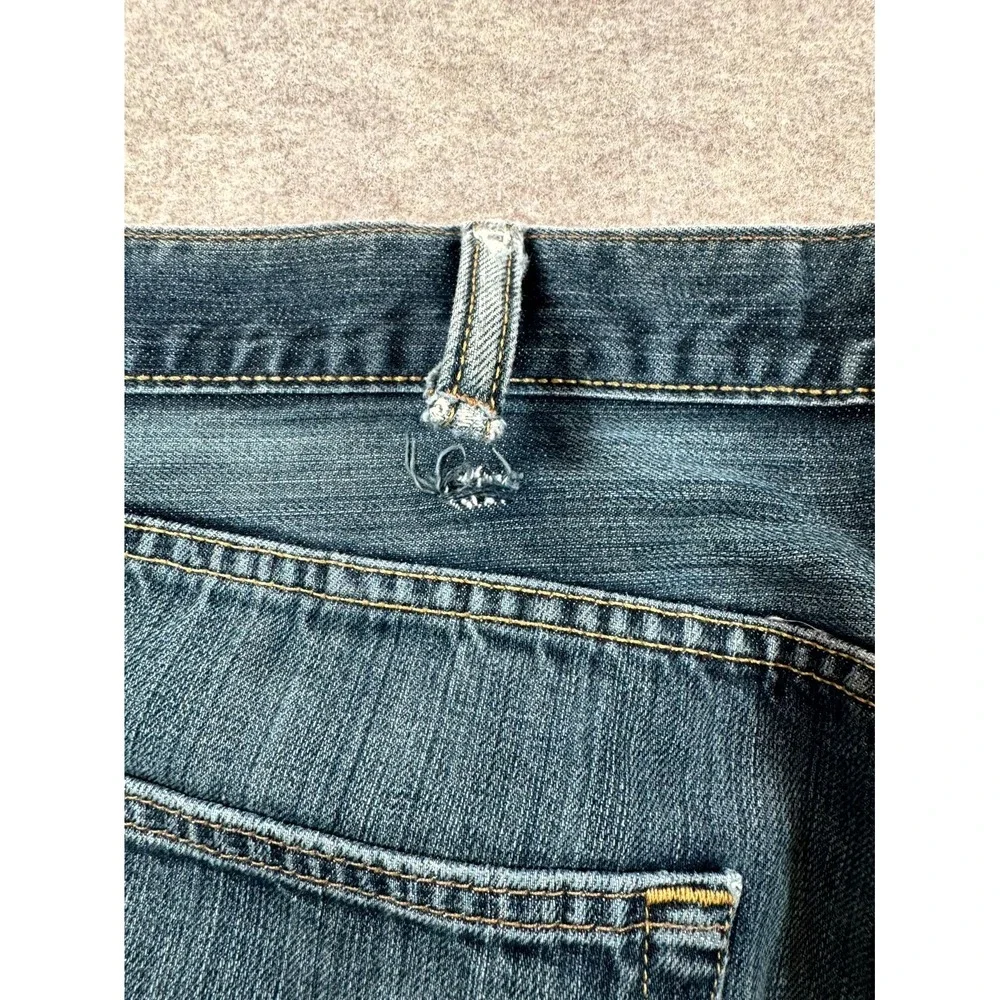 Levi's 501 Jeans Mens 38x32 Blue Denim Cotton Dark Wash Button Fly Straight Leg